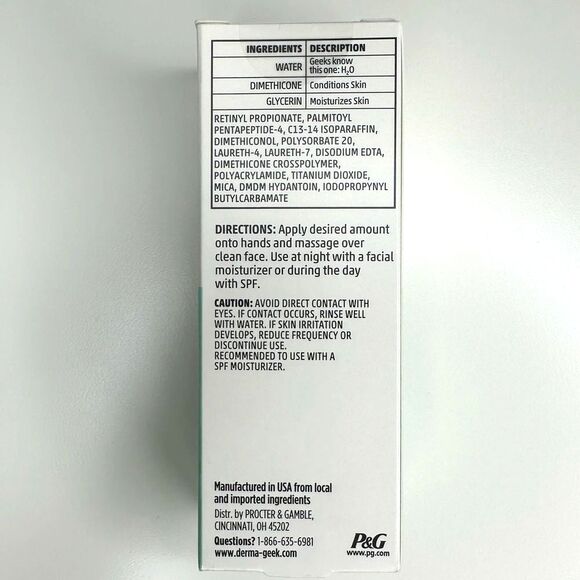 DermaGEEK Smoothing Facial Serum 0.3% Retinoid 40 mL (1.3 OZ) NEW NIB - Picture 2 of 3